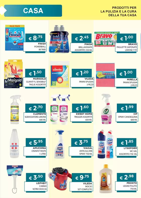 Offerte valide dal 01 al 29 agosto 2025
