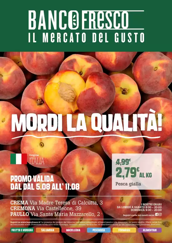 Dal 5 all 11 Agosto