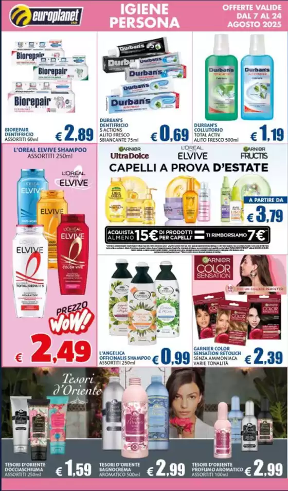 Offerte valide dal 7 al 24 agosto 