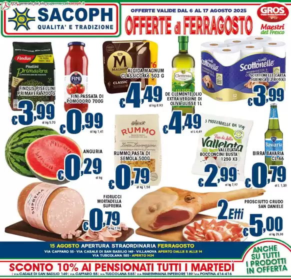 Offerte di ferragosto