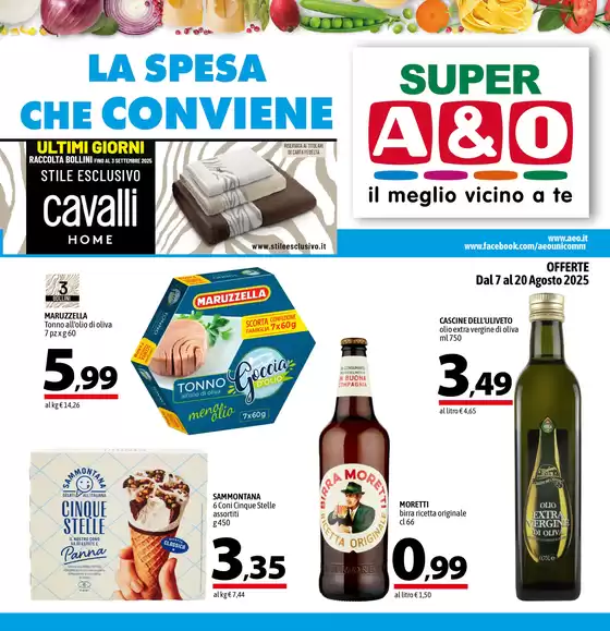 Volantino A&O a Enego | LA SPESA CHE CONVIENE | 2025-08-07T00:00:00.000Z - 2025-08-20T00:00:00.000Z