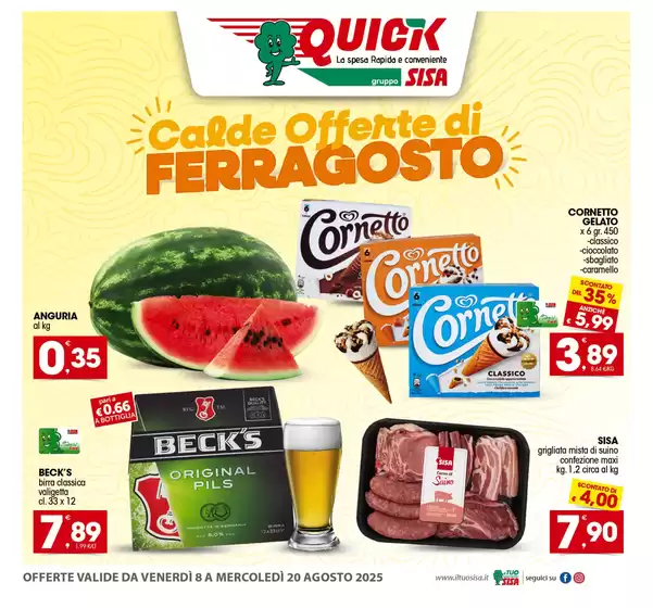 Calde offerte di Ferragosto