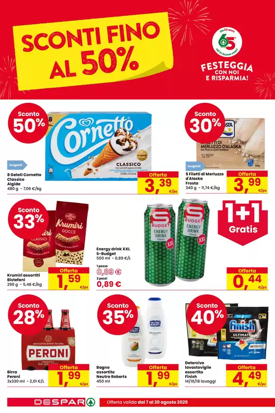 Sconti fino al 50%