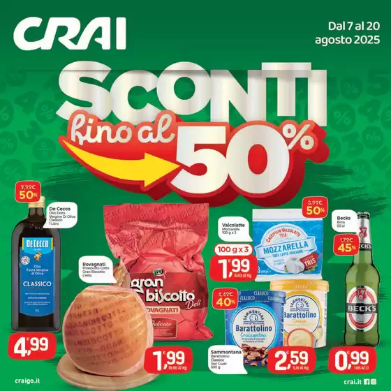 Sconti fino al 50%