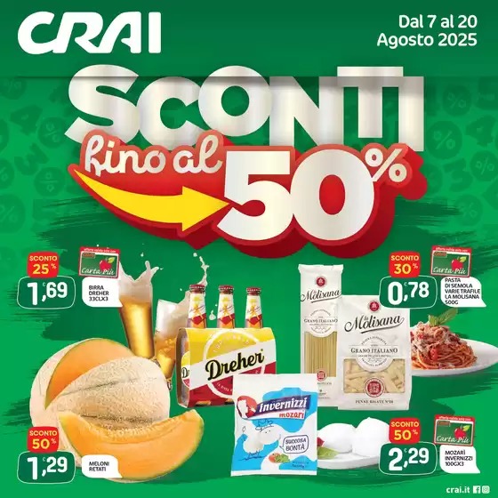 Sconti fino al 50%