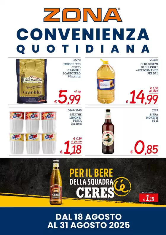 Volantino ZONA a Napoli | Convenienza Quotidiana | 2025-08-18T00:00:00.000Z - 2025-08-31T00:00:00.000Z