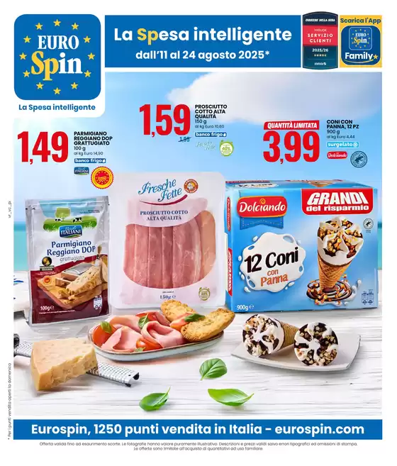 Volantino Eurospin a Ponzone | La Spesa intelligente | 2025-08-11T00:00:00.000Z - 2025-08-24T00:00:00.000Z