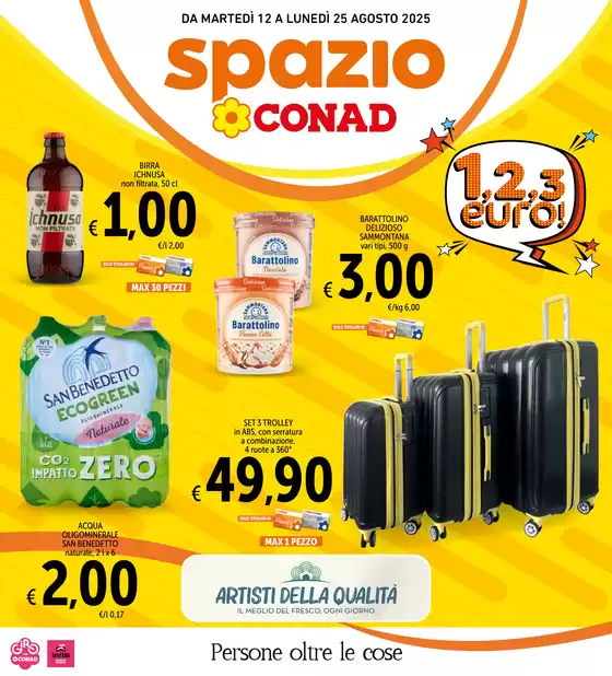 Volantino Spazio Conad a Volla | 1,2,3 euro | 2025-08-12T00:00:00.000Z - 2025-08-25T00:00:00.000Z