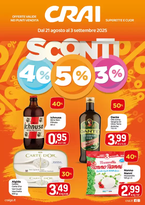 Sconti 40% 50% 30%