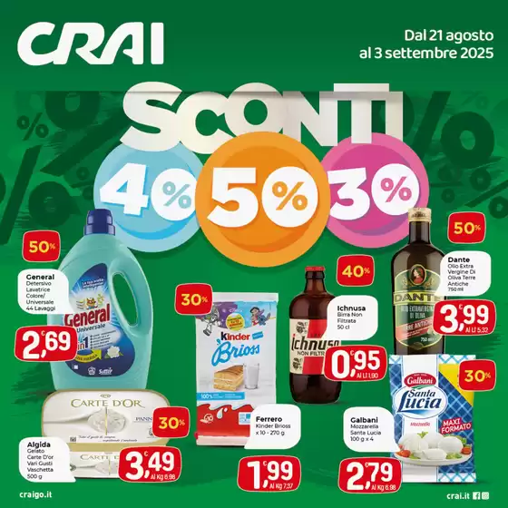 Sconti 40% 50% 30%