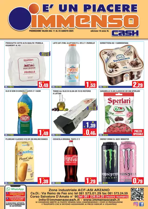 Promozione valida dal 11 al 23 agosto 2025