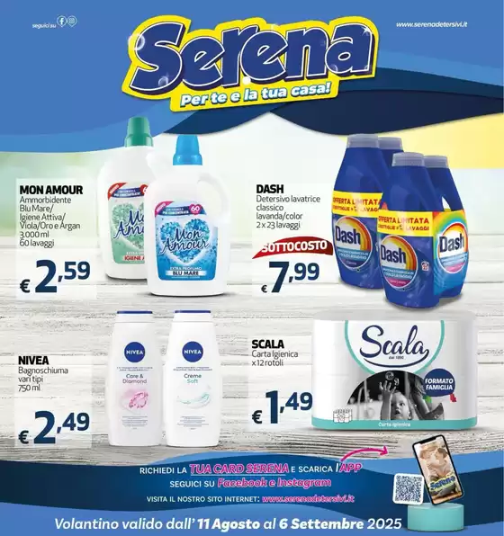 Volantino valido dall' 11 agosto al 6 Settembre