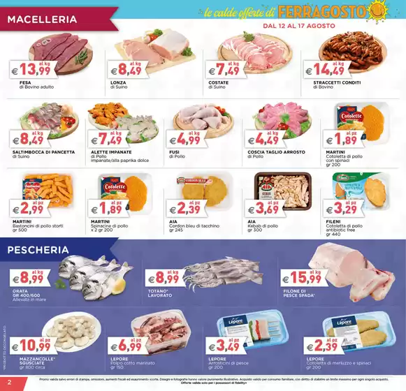 Le calde offerte di Ferragosto