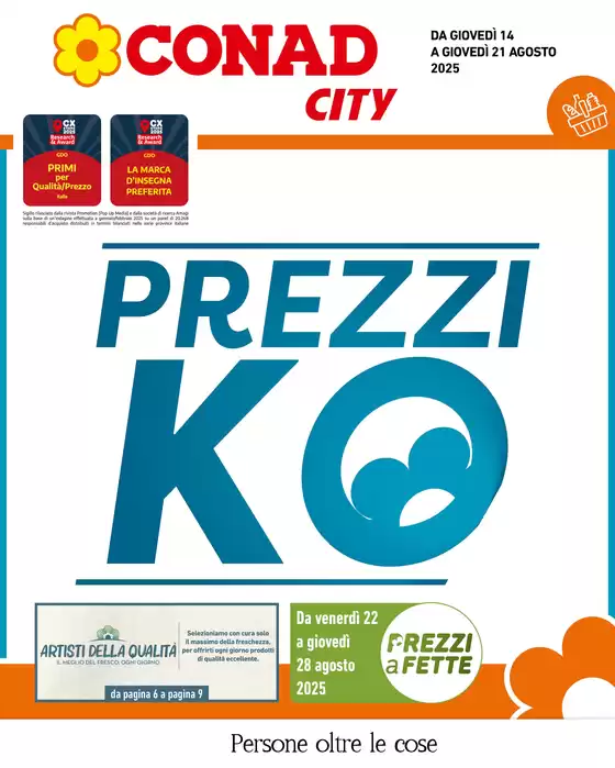 Volantino Conad City a Lugo | PREZZI KO | 2025-08-14T00:00:00.000Z - 2025-08-21T00:00:00.000Z