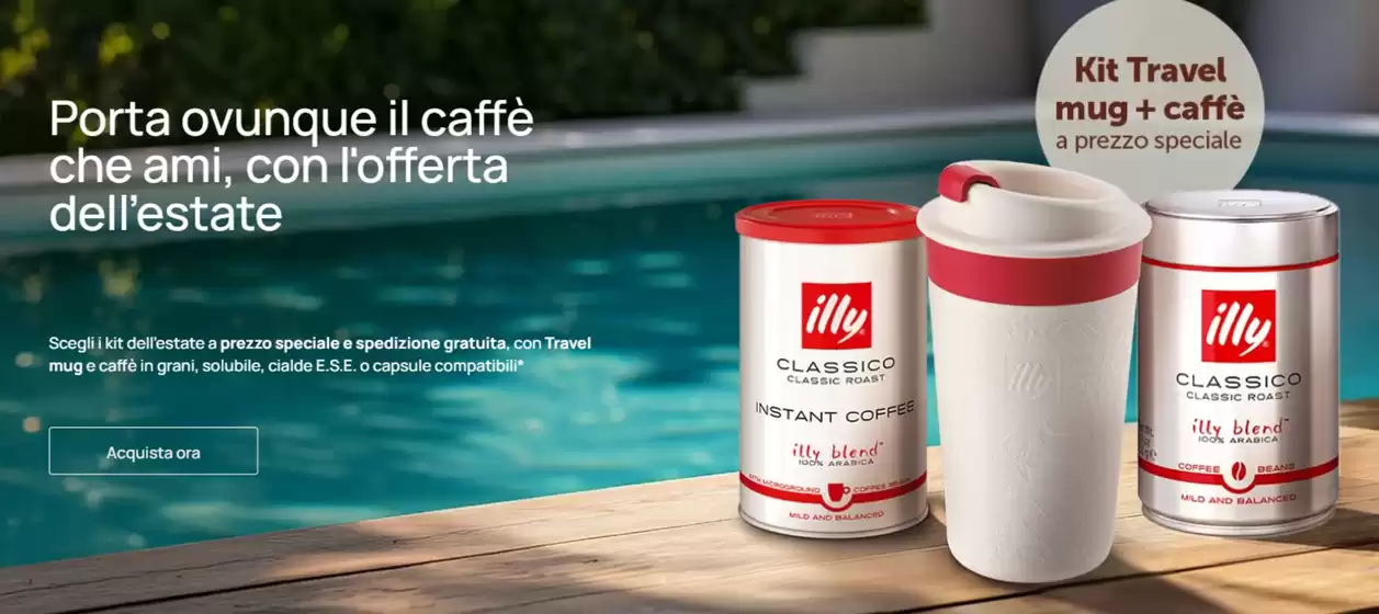 Porta ovunque il caffè che ami, con l'offerta dell'estate
