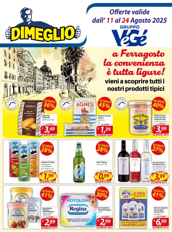 A ferragosto la convenienza e tuta ligure!