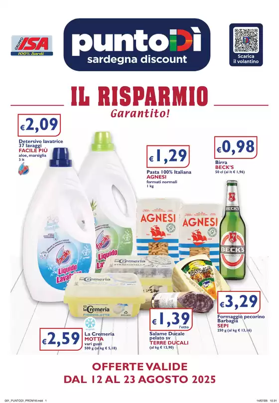 Volantino PuntoDì a Mortara | Il risparmio garantito! | 2025-08-12T00:00:00.000Z - 2025-08-23T00:00:00.000Z