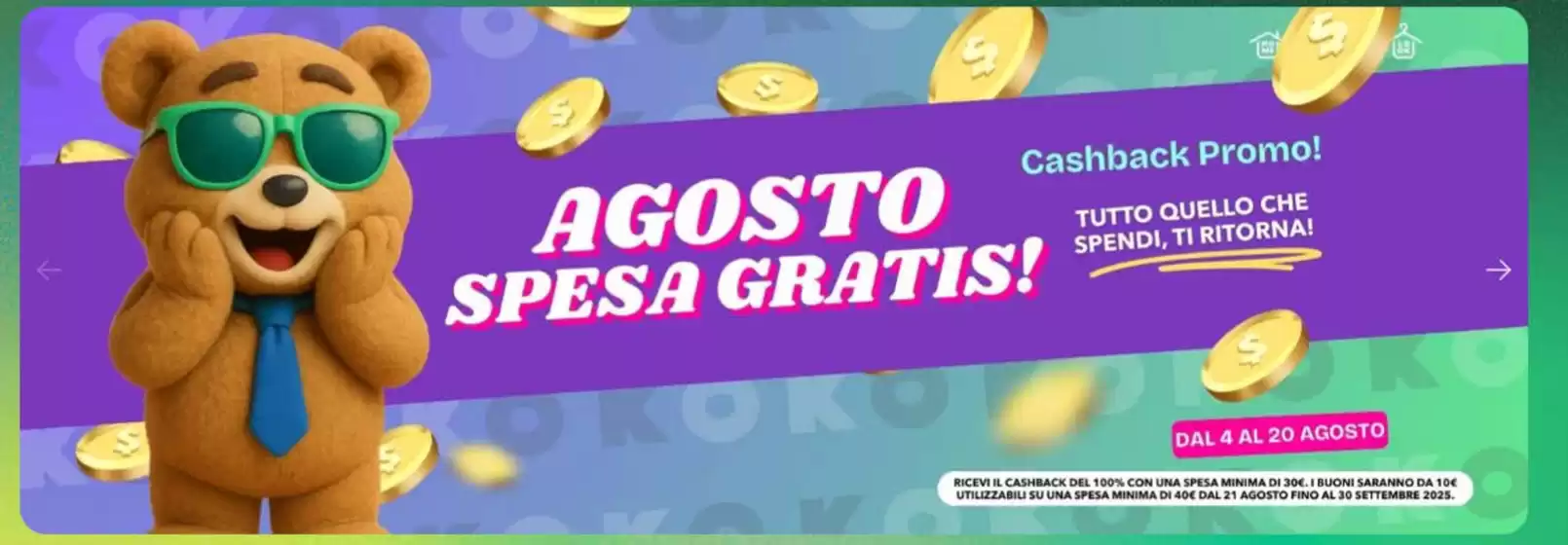 Agosto spesa gratis!