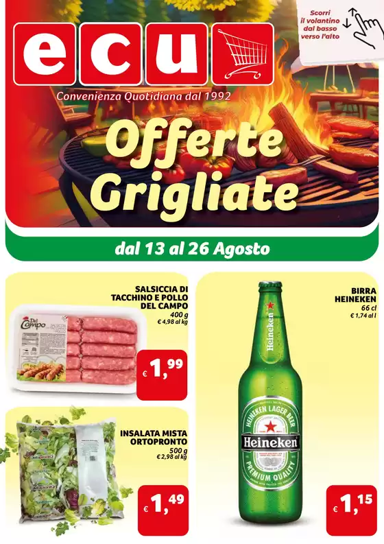 Volantino Ecu | Offerte grigliate | 2025-08-13T00:00:00.000Z - 2025-08-26T00:00:00.000Z
