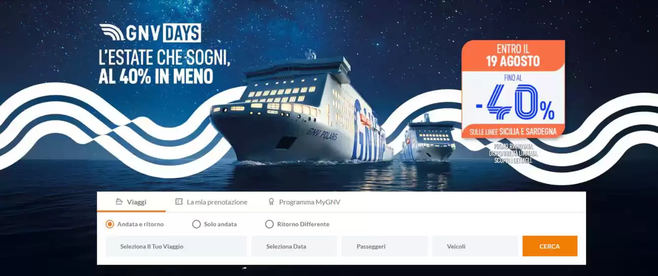 L'estate che sogni, al 40% in meno