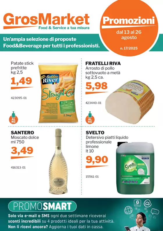 Promozioni dal 13 al 26 agosto