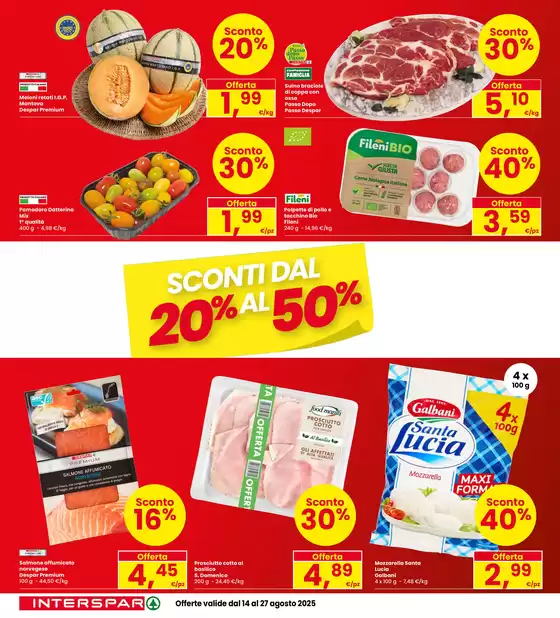 Sconti dal 20% al 50%