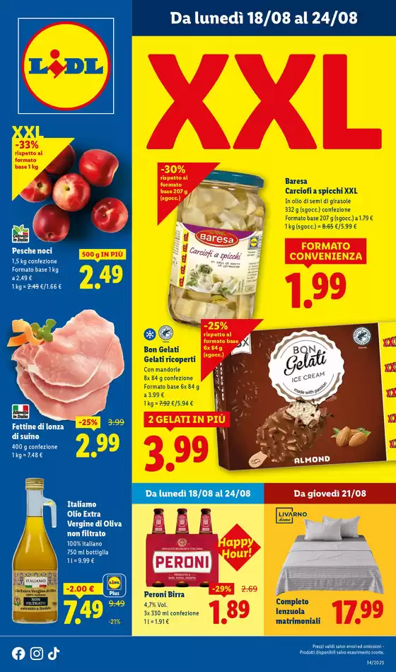 Volantino Lidl | XXL | 2025-08-18T00:00:00.000Z - 2025-08-24T00:00:00.000Z