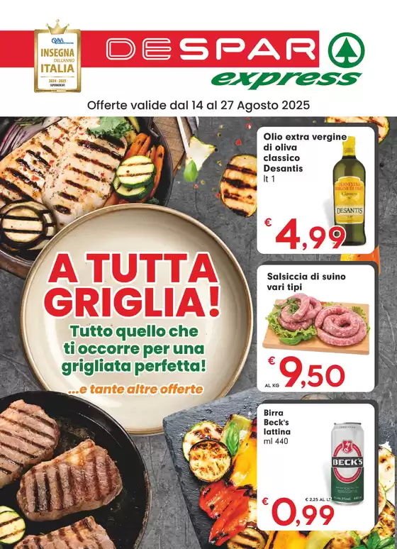 Offerte valide dal 14 al 27 Agosto 2025