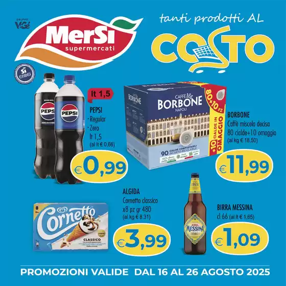 Tanti prodotti Al costo