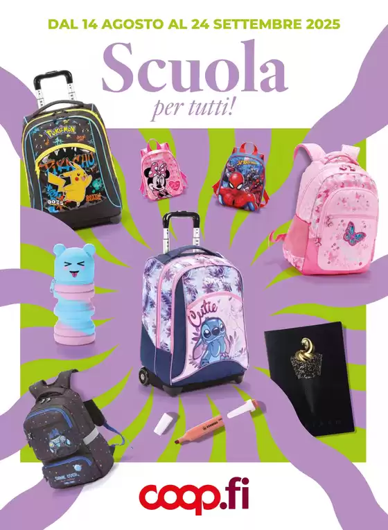 Volantino Coop a Castelfranco di Sotto | Scuola per tutti! | 2025-08-15T00:00:00.000Z - 2025-09-24T00:00:00.000Z