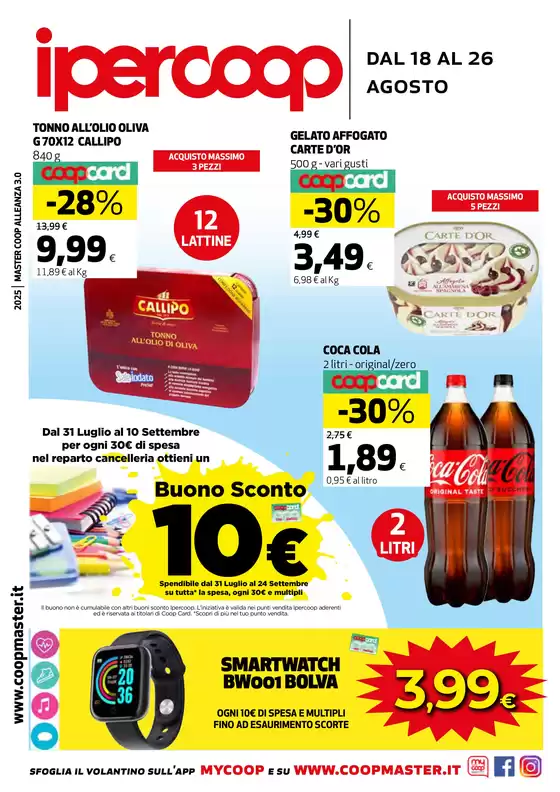 dal 18 AL 26 AGOSTO
