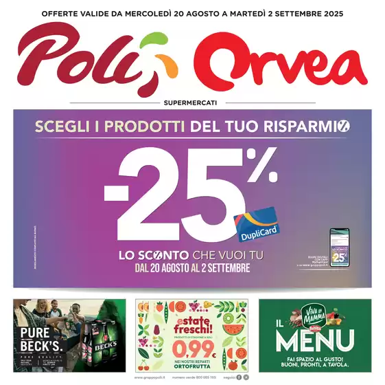 SCEGLI I PRODOTTI DEL TUO RISPARMIO -25%