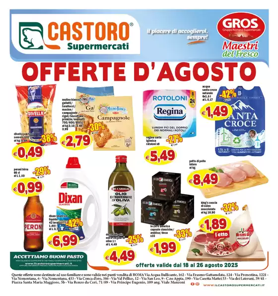 OFFERTE D'AGOSTO