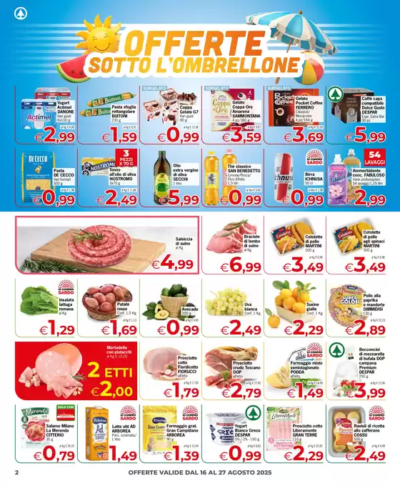 Offerte sotto l'ombrellone