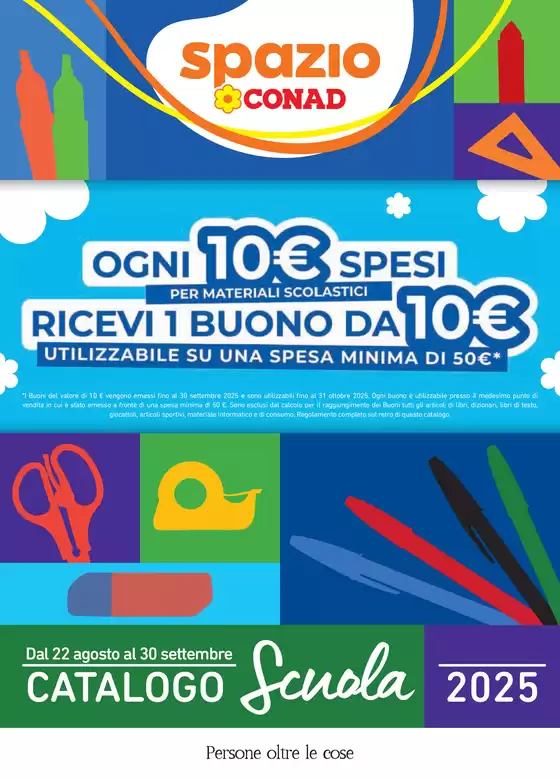Volantino Spazio Conad a Prato | Catalogo scuola | 2025-08-22T00:00:00.000Z - 2025-09-30T00:00:00.000Z