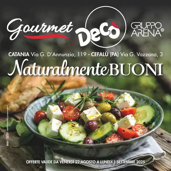 Volantino Decò a Biancavilla | Naturalmente Buoni | 2025-08-22T00:00:00.000Z - 2025-09-01T00:00:00.000Z