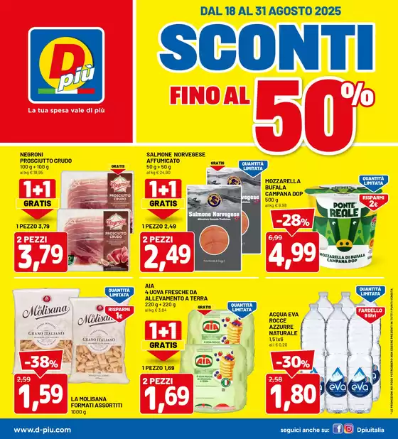 Sconti fino al 50%