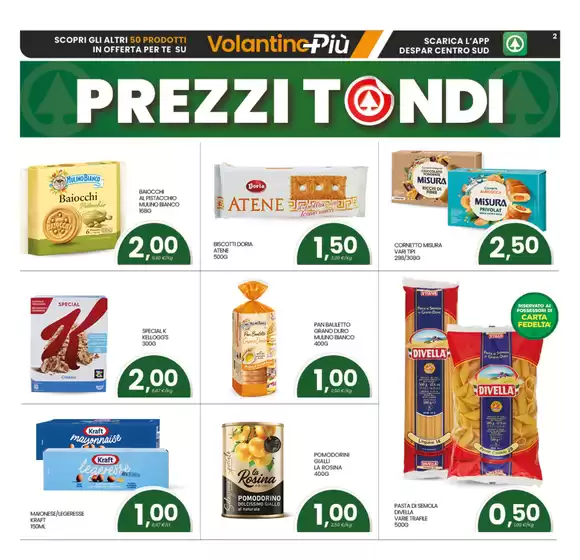 Prezzi tondi