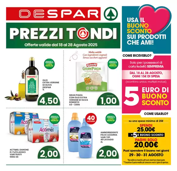 Prezzi tondi