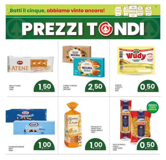 Prezzi tondi