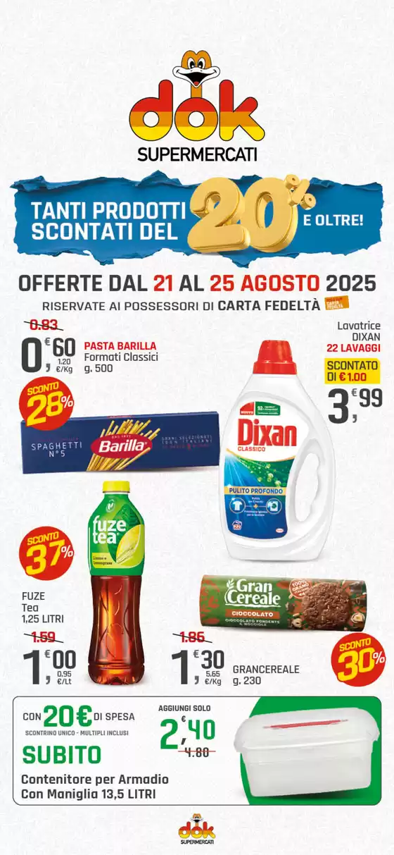 Tanti prodotti scontati