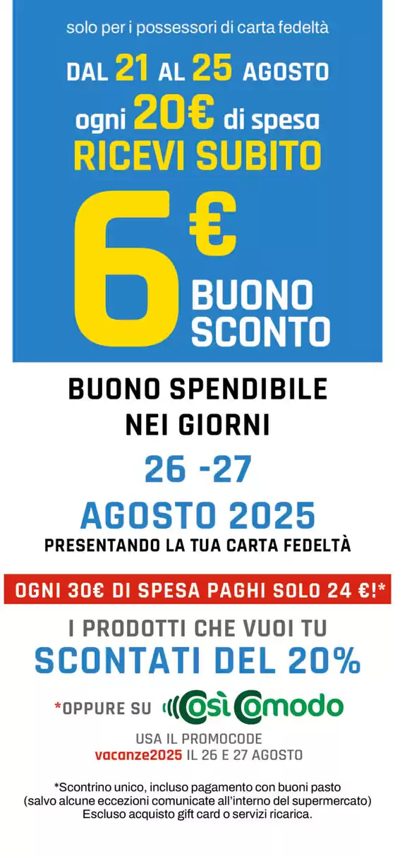 Tanti prodotti scontati