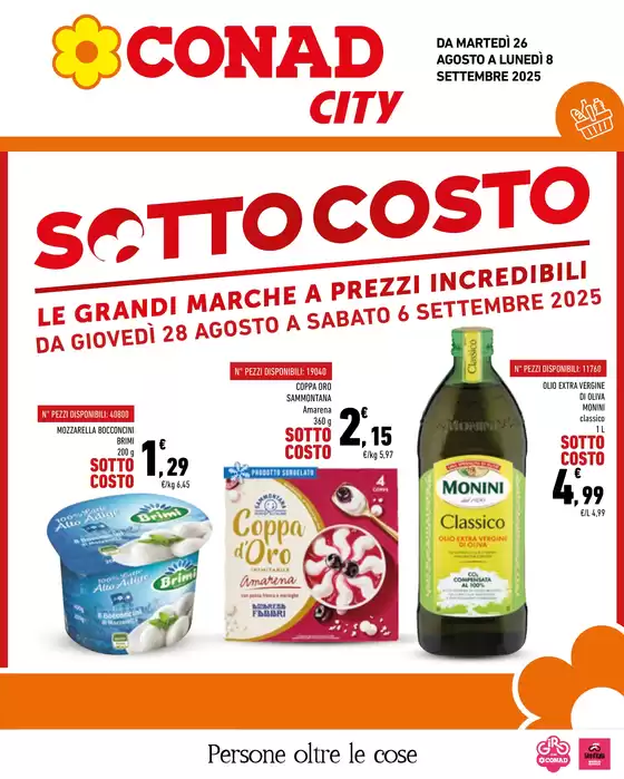 Volantino Conad City a Lavis | Sottocosto | 2025-08-26T00:00:00.000Z - 2025-09-08T00:00:00.000Z