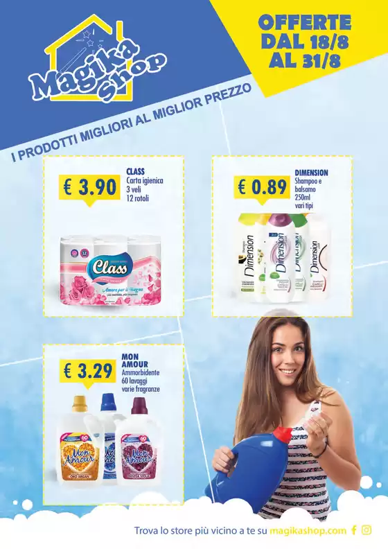 Offerte dal 18/8 al 31/8