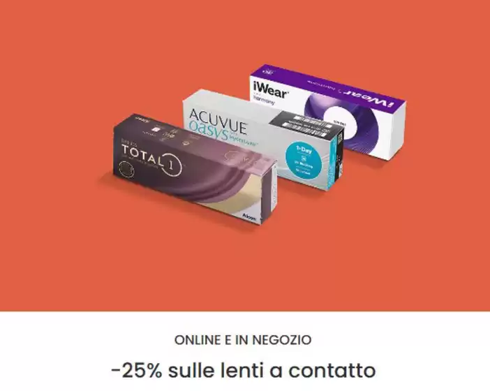 -25% sulle lenti a contatto