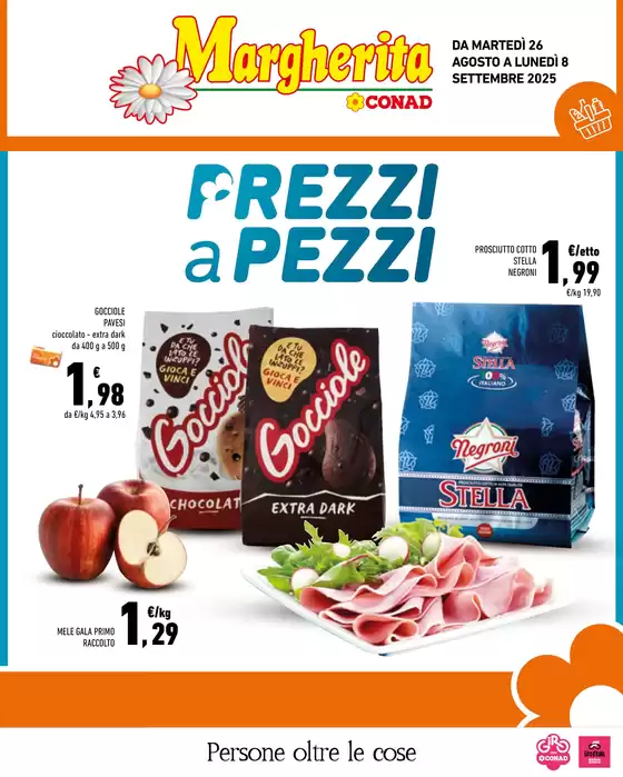 Volantino Margherita Conad a Spello | Prezzi a pezzi  | 2025-08-26T00:00:00.000Z - 2025-09-08T00:00:00.000Z