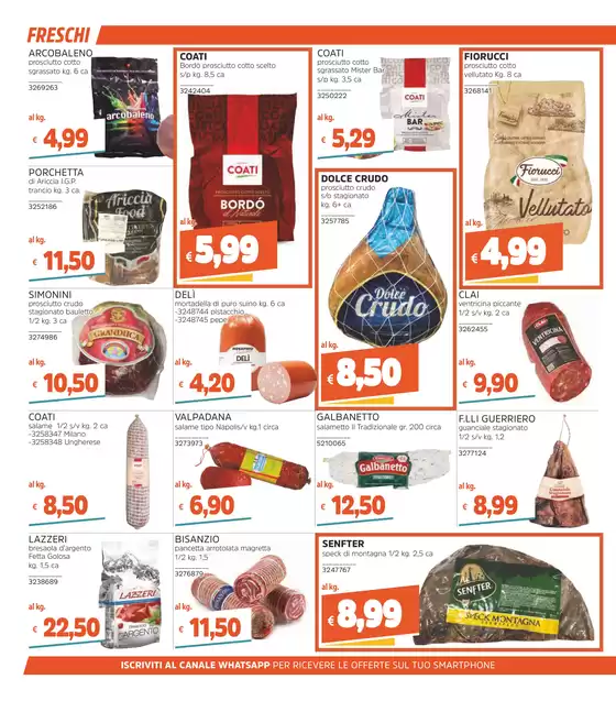 OFFERTE DAL 21 AGOSTO AL 3 SETTEMBRE 2025