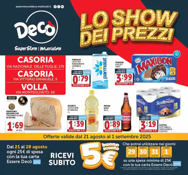 Volantino Decò a Reggio Emilia | Lo show dei prezzi | 2025-08-21T00:00:00.000Z - 2025-09-01T00:00:00.000Z