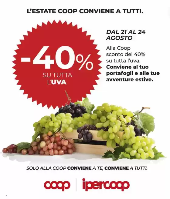 Sconti fino al 40%