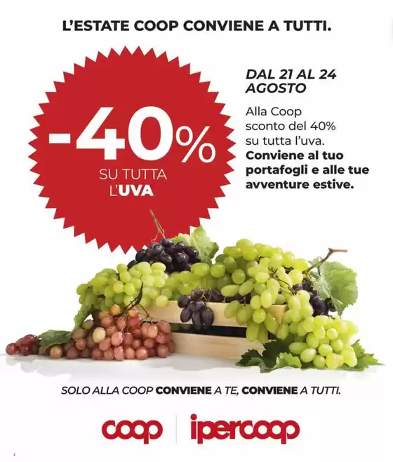 Sconti fino al 40%